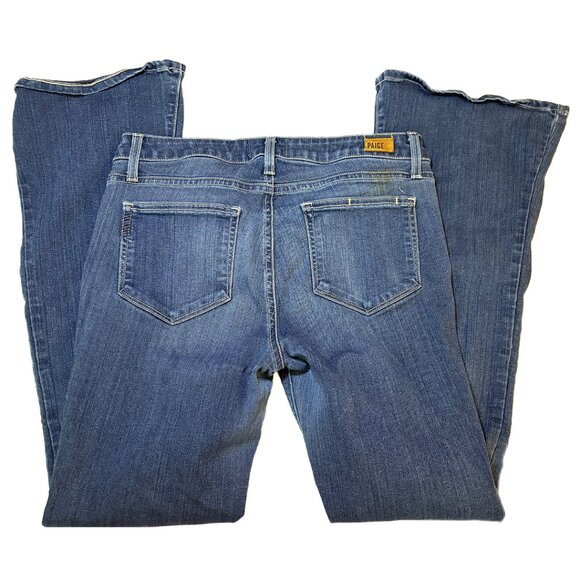 Paige Lou Lou Flare Jeans Vintage Size 29 Medium Wash Stretch Denim - Picture 6 of 8